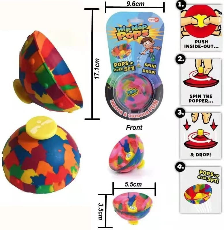 Hip Hop Pops Juguete Saltarín Spin Pop