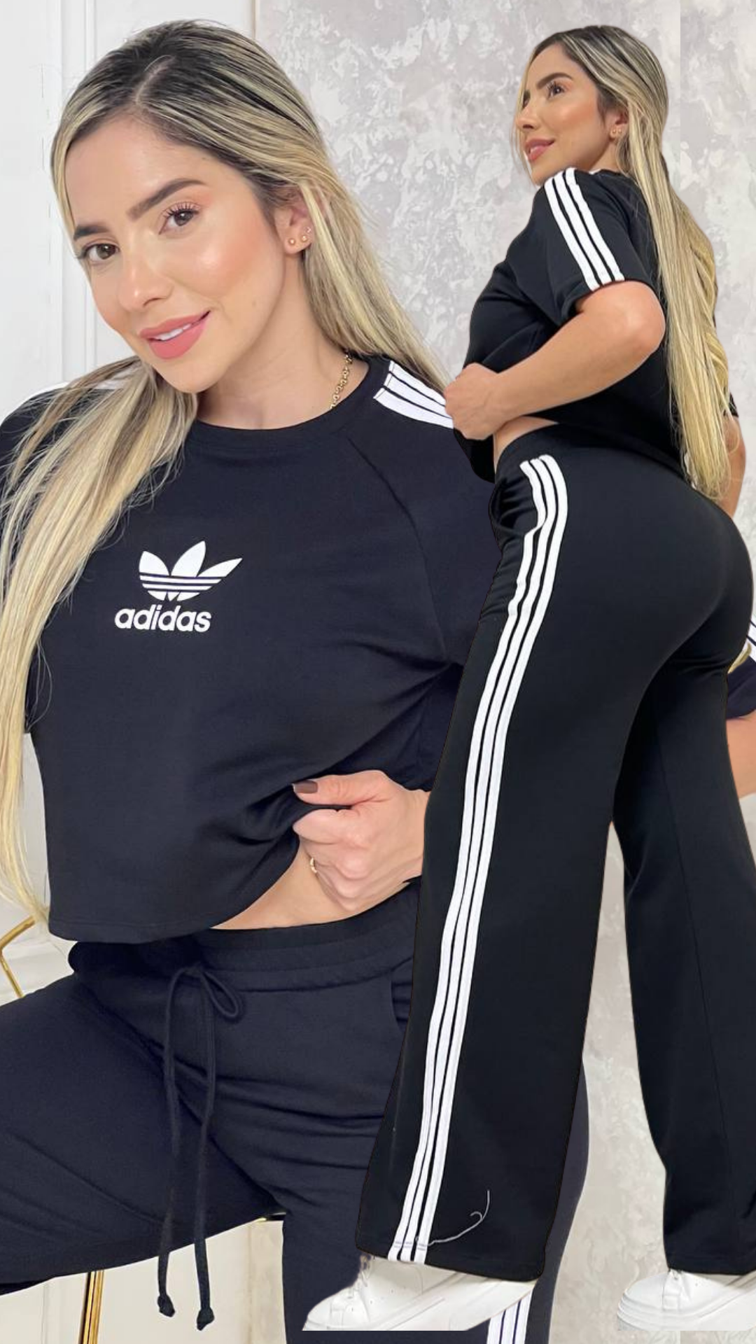 Conjunto Bota Campana Adidas