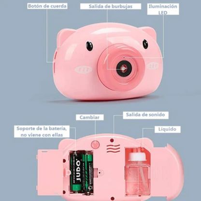 CAMARA DE BURBUJAS DE JUGUETE📸
