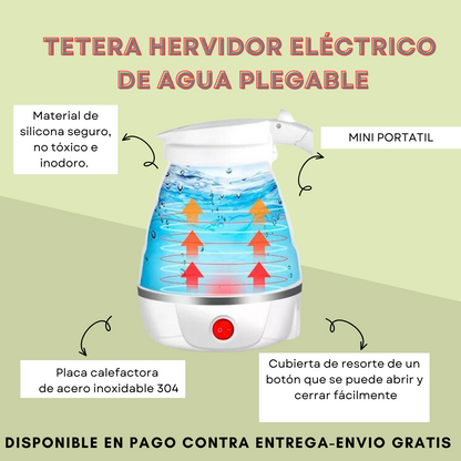 🔥 TETERA HERVIDOR ELÉCTRICO DE AGUA PLEGABLE 🔥