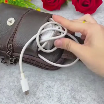 ⚫Manillas Cuero USB Cargador⚫